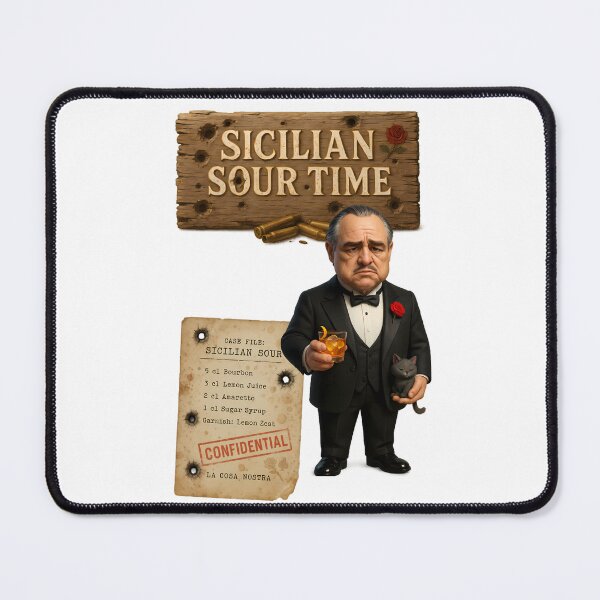 Item preview, Sicilian Sour Time – Godfather Style Mafia Cocktail Poster designed and sold by malero-design.