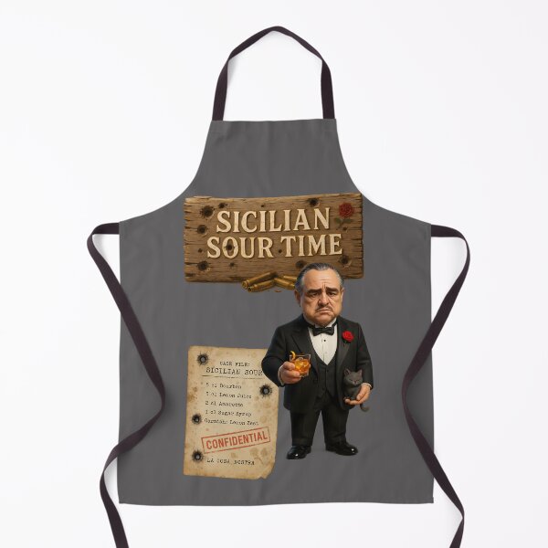 Item preview, Sicilian Sour Time – Godfather Style Mafia Cocktail Poster designed and sold by malero-design.