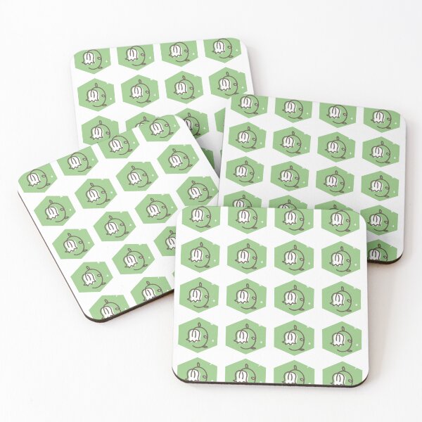 Item preview, Green hexagon bell pattern designed and sold by Jamildesign.