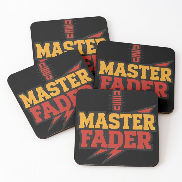 Item preview, Master Fader - sound tech/DJ design designed and sold by peaceAVmedia.