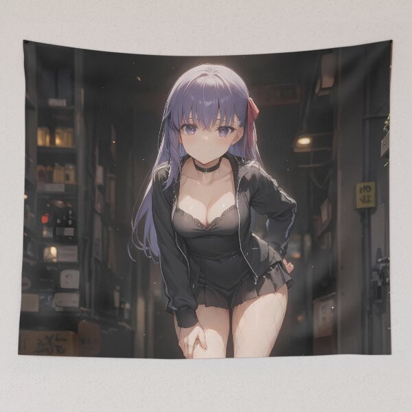 Item preview, Sakura Matou Fate Stay Night Anime Girl Night Alley Aesthetic designed and sold by thedarvills.