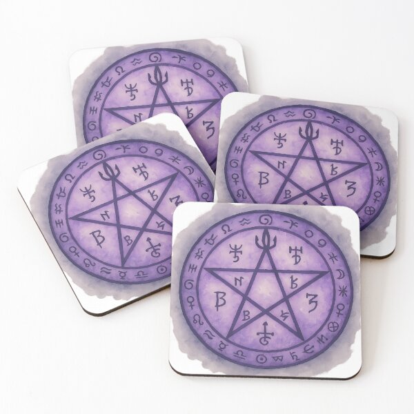 Item preview, Rare Protective Talisman – Mystical Watercolor Sigil designed and sold by AMAOZ.