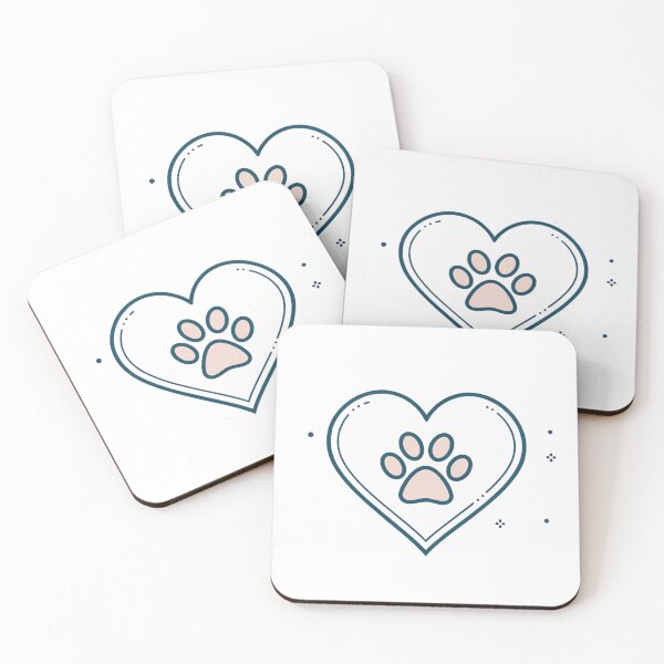 Item preview, Paw Print Heart designed and sold by Broxui.