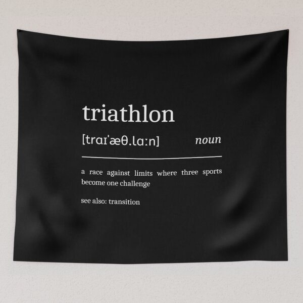 Item preview, Triathlon Definition Funny Motivational Triathlete Dictionary designed and sold by StrideSuccess.