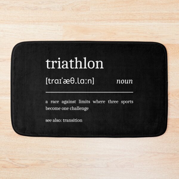 Item preview, Triathlon Definition Funny Motivational Triathlete Dictionary designed and sold by StrideSuccess.