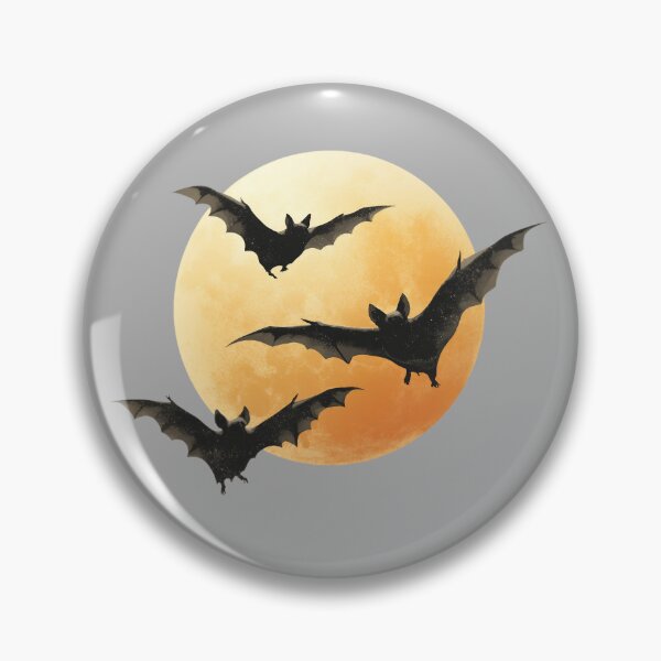 Item preview, Bats in front of a full moon – Halloween night motif designed and sold by Meiersbeste.