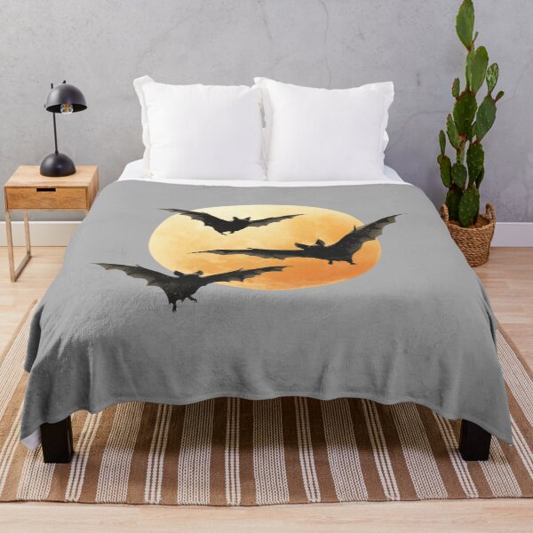 Item preview, Bats in front of a full moon – Halloween night motif designed and sold by Meiersbeste.
