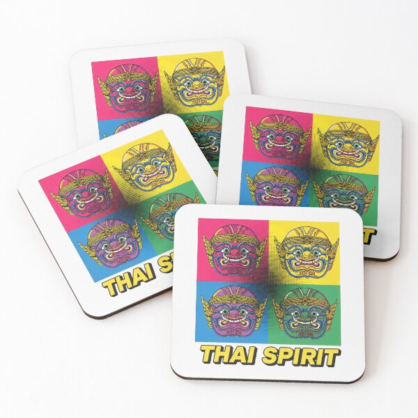 Item preview, Thai Mythical Giants Reimagined in Bold Contemporary Color Palette designed and sold by SplashTastic.