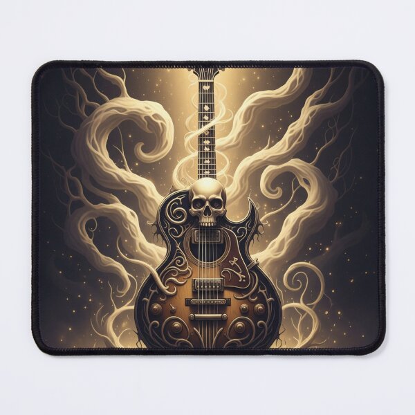 Item preview, Haunting Ornate Guitar with Skull Design designed and sold by DiNata.