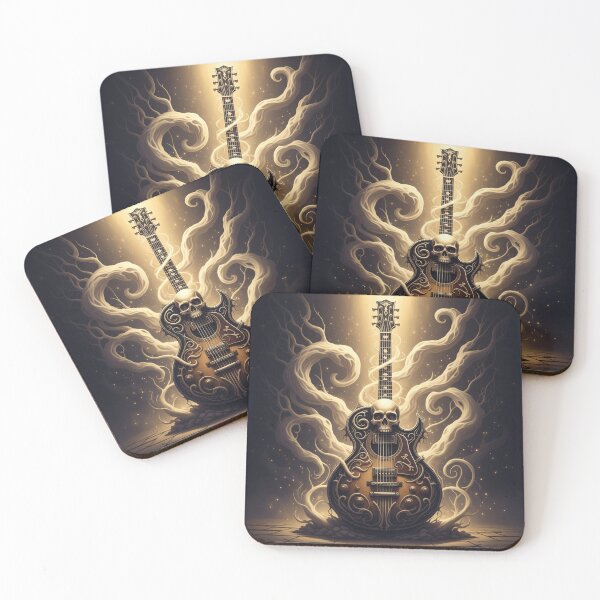 Item preview, Haunting Ornate Guitar with Skull Design designed and sold by DiNata.