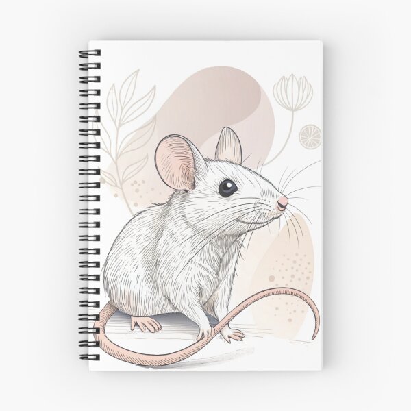Item preview, Botanical White Mouse Illustration designed and sold by Ommash.