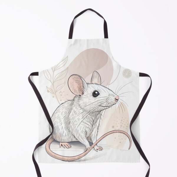 Item preview, Botanical White Mouse Illustration designed and sold by Ommash.