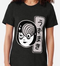 Junji Ito Uzumaki Spiral Tri-blend T-Shirt