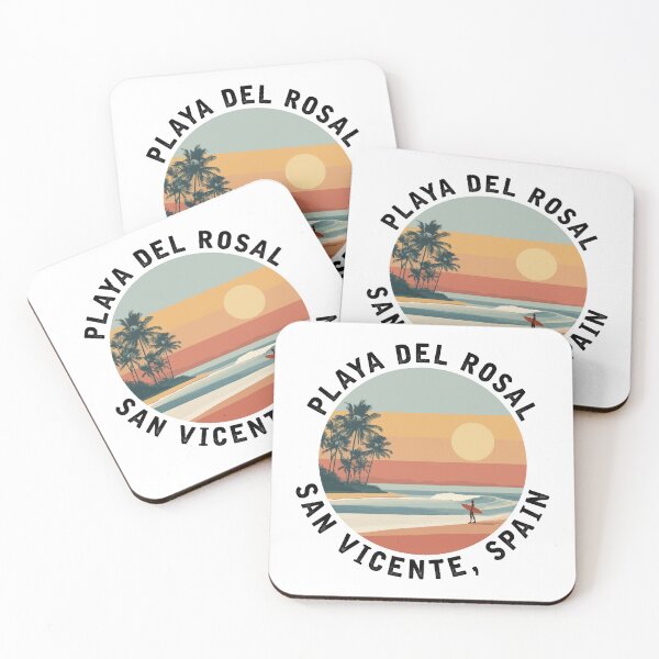 Item preview, Playa del Rosal - San Vicente, Spain (with Black Lettering) designed and sold by VelvetRoom.