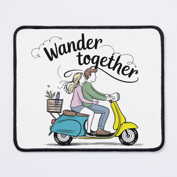 Item preview, Wander Together Romantic Scooter Ride designed and sold by PrintMastery.