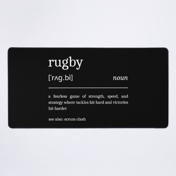 Item preview, Rugby Definition Funny Motivational Rugby Player Dictionary designed and sold by StrideSuccess.