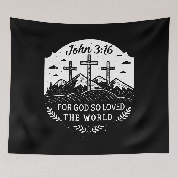 Item preview, John 3:16 For God So Loved The World designed and sold by plushism.