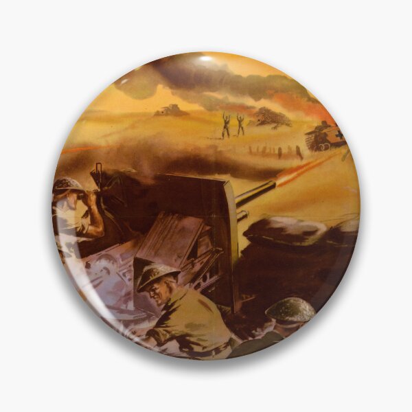 Item preview, Back Them Up WWII Propaganda Poster | British Military Art | North Africa Campaign | World War 2 History & Collectible Print designed and sold by artofuniverse.