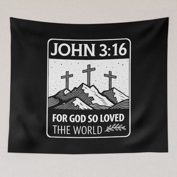 Item preview, John 3:16 For God So Loved The World designed and sold by plushism.