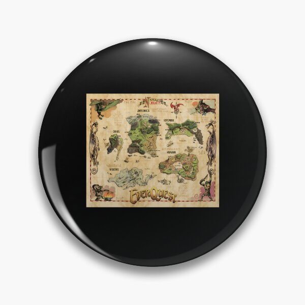 Item preview,  Everquest World Of Norrath Map designed and sold by mqijgukf9.