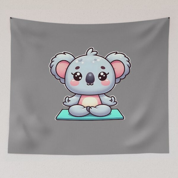 Item preview, Cute Cartoon Koala in Yoga Pose designed and sold by ArtistEmbrace.