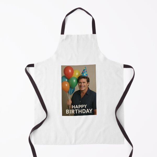 Item preview, David hasselhoff birthday balloons party hat meme funny prank weird designed and sold by CheeseBlueprint.