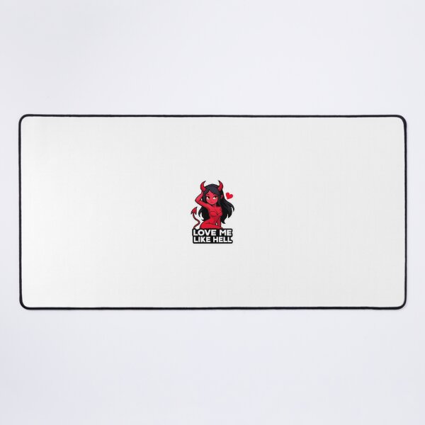 Item preview, Love Me Like Hell – Bold & Flirty Devil Girl Sticker designed and sold by Aucia.
