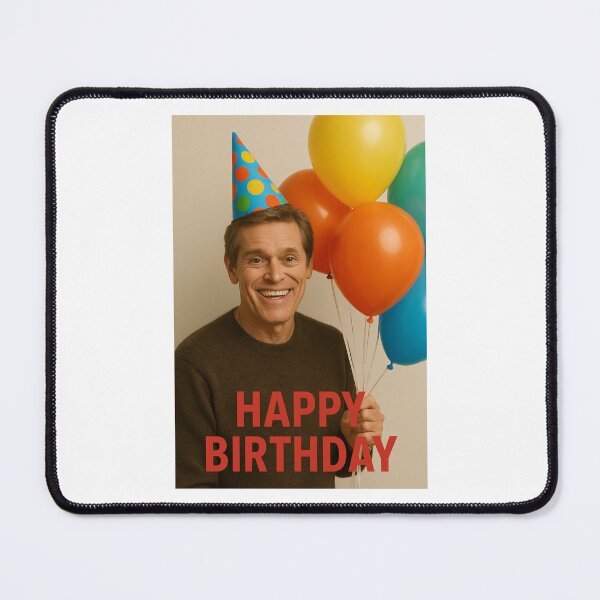 Item preview, Willem dafoe birthday balloons party hat meme funny prank weird designed and sold by CheeseBlueprint.