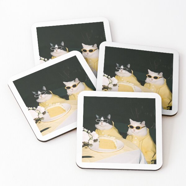 Item preview, Demure cats with glasses designed and sold by FigmaCreations.