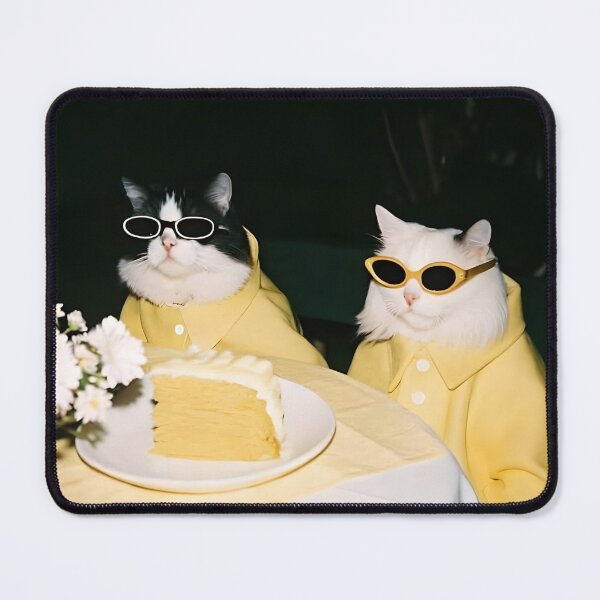 Item preview, Demure cats with glasses designed and sold by FigmaCreations.