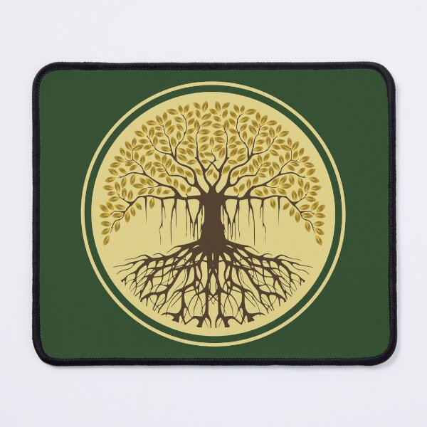 Item preview, Spiritual Balance Banyan Tree of Life Green Yellow designed and sold by TackyTime.