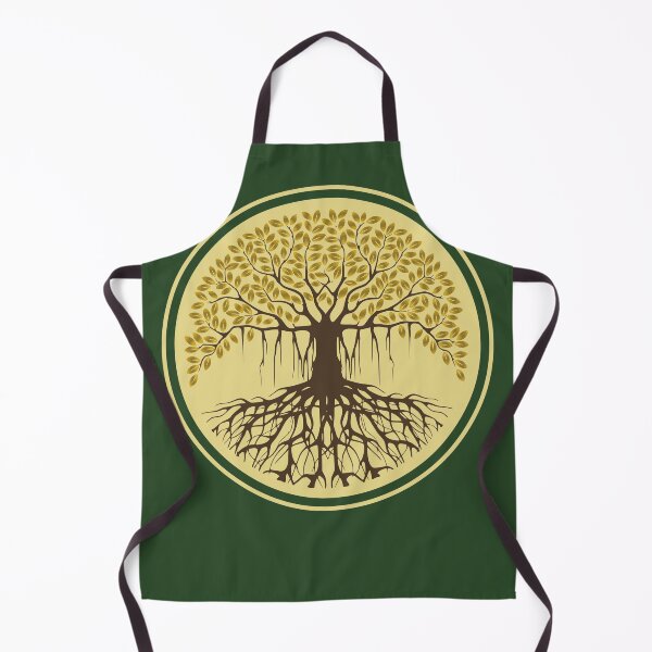 Item preview, Spiritual Balance Banyan Tree of Life Green Yellow designed and sold by TackyTime.