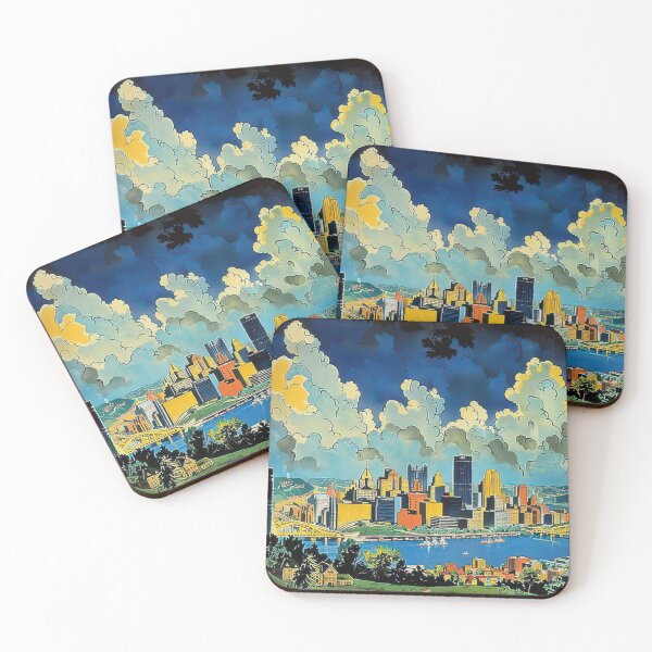 Item preview, 3 Pittsburgh Panorama Sweeping Landscape Paintings That Capture The Full Scope Of The Citys Geography Tommy McDaniel designed and sold by Wallstaily.