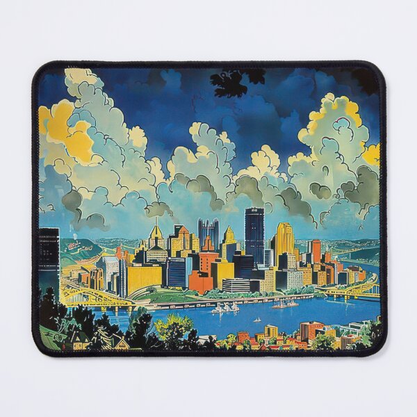 Item preview, 3 Pittsburgh Panorama Sweeping Landscape Paintings That Capture The Full Scope Of The Citys Geography Tommy McDaniel designed and sold by Wallstaily.