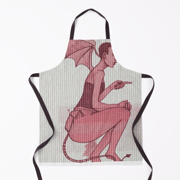 Item preview, Winged Demon Character in Minimal Line Art designed and sold by jlyzoethorne.