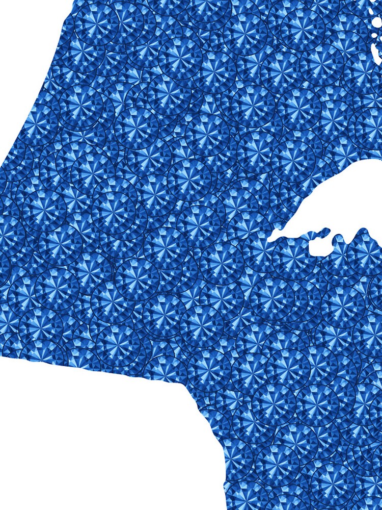 Thumbnail 4 of 4, iPhone Case, Blue Rhinestone Kuwait designed and sold by TheIconSmith.