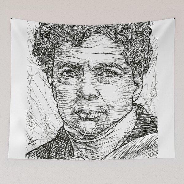 Item preview, FRIEDRICH SCHELLING ink portrait .3 designed and sold by lautir.