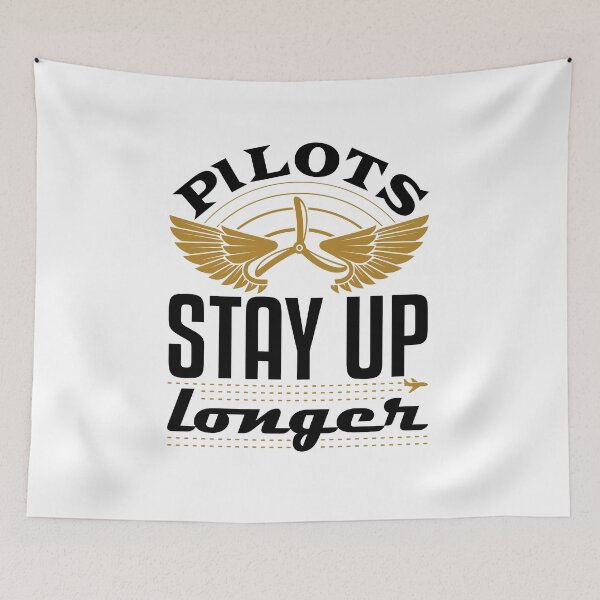 Item preview, Pilots Stay Up Longer Funny Airline Pilot  designed and sold by jaygo.