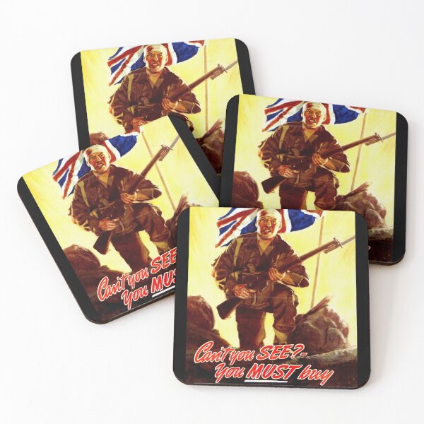 Item preview, WWII Propaganda Poster | Buy Victory Bonds Now | Union Jack Art | Patriotic Wall Decor | Support Troops & National Pride designed and sold by artofuniverse.