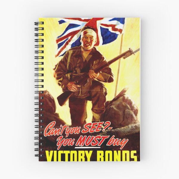 Item preview, WWII Propaganda Poster | Buy Victory Bonds Now | Union Jack Art | Patriotic Wall Decor | Support Troops & National Pride designed and sold by artofuniverse.