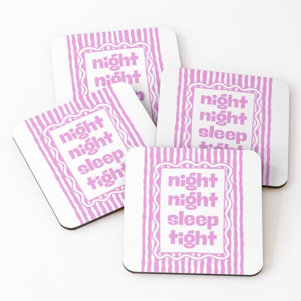 Item preview, Night night sleep tight - Pink designed and sold by Dondonmart.