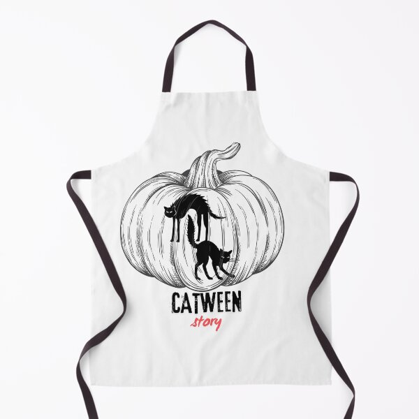 Item preview, Catween Story – Black Cat and Pumpkin Halloween Illustration designed and sold by chillprint1.