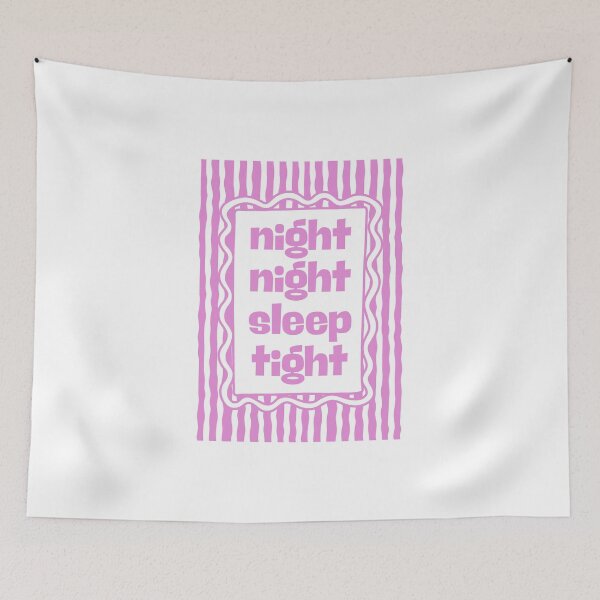 Item preview, Night night sleep tight - Pink designed and sold by Dondonmart.