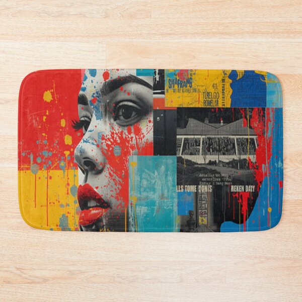 Item preview, Girl drawn with geometric pattern and colors designed and sold by saly55887.