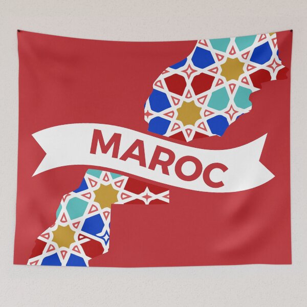 Item preview, Map of Morocco - mosaic designed and sold by Wolagno.