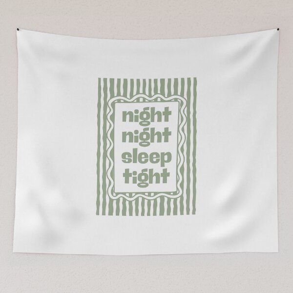 Item preview, Night night sleep tight - Sage designed and sold by Dondonmart.