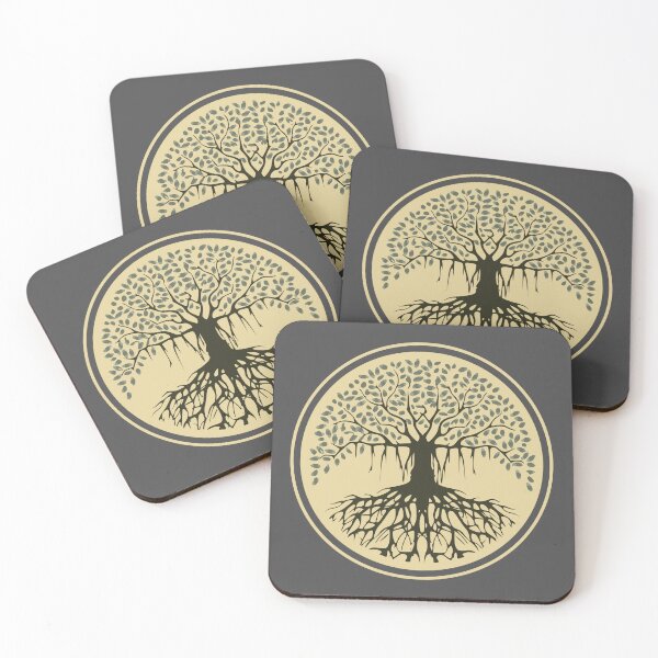 Item preview, Spiritual Balance Banyan Tree of Life Blue Gray  designed and sold by TackyTime.