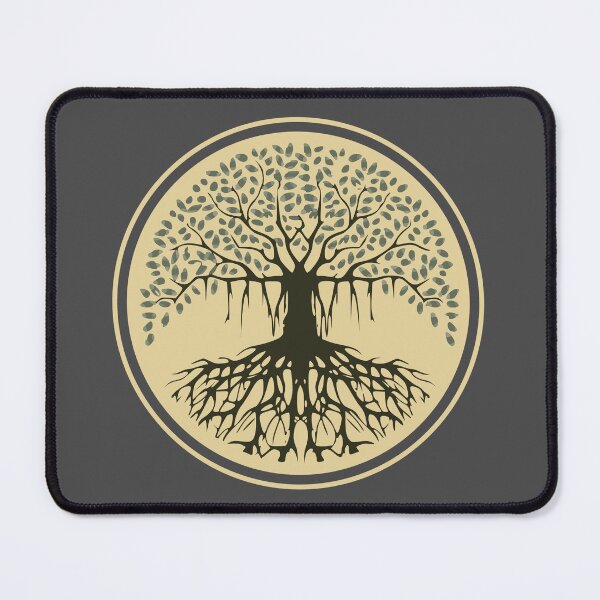 Item preview, Spiritual Balance Banyan Tree of Life Blue Gray designed and sold by TackyTime.