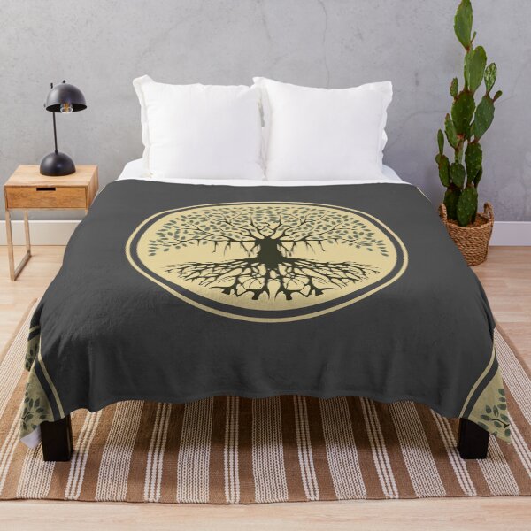 Item preview, Spiritual Balance Banyan Tree of Life Blue Gray designed and sold by TackyTime.
