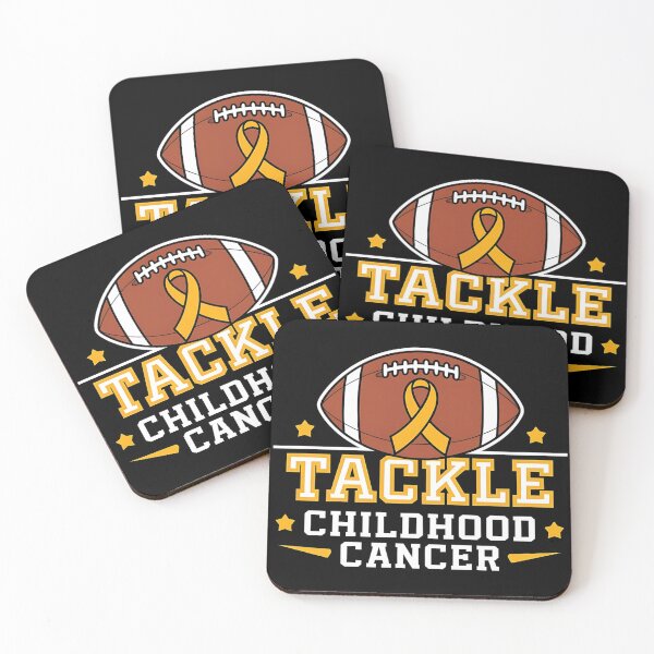 Item preview, Tackle Childhood Cancer Awareness Football Gold Ribbon Kids designed and sold by BLZART.